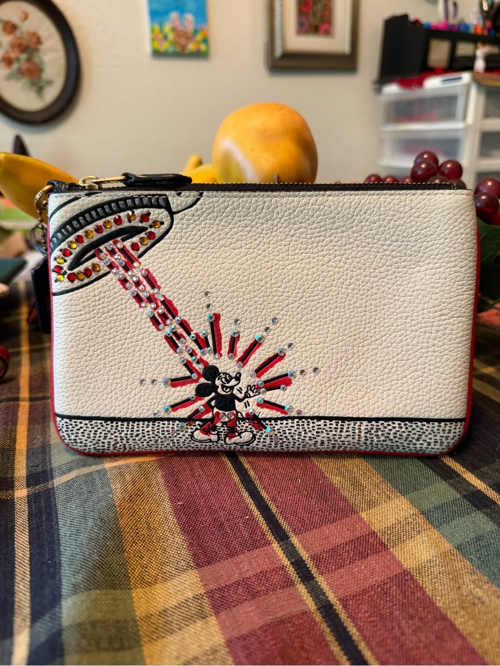 Coach x Keith Haring Mickey Mouse pouch